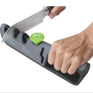 Tungsten Steel 4 In 1 Knife Scissor Sharpener Adjustable Angle To Fit All Sizes